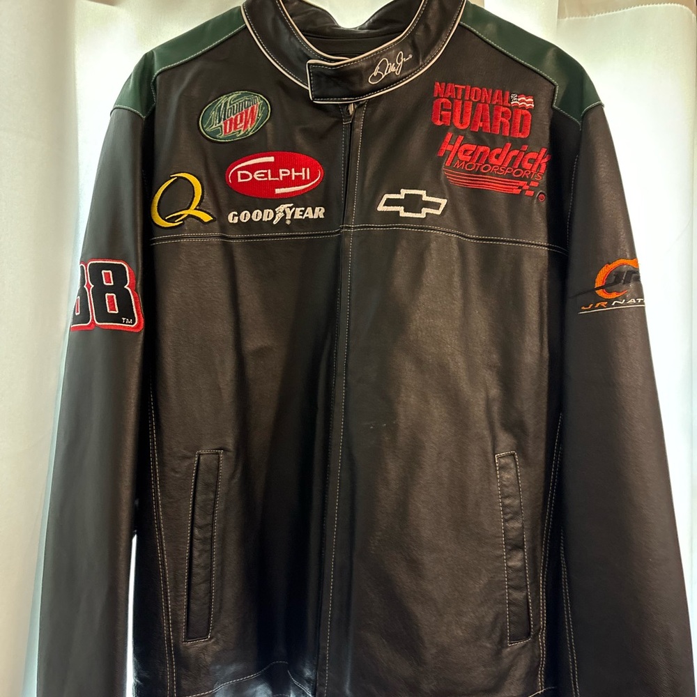 Earnhardt jr leather racing jacket size XL